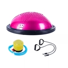 Yoga Balance Ball Anti Slip Surface with Foot Pump for Strength Exercise Physical Therapy & Gym