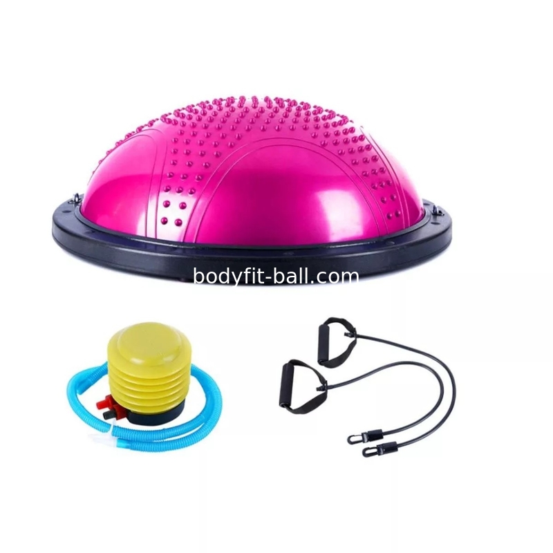 Yoga Balance Ball Anti Slip Surface with Foot Pump for Strength Exercise Physical Therapy & Gym