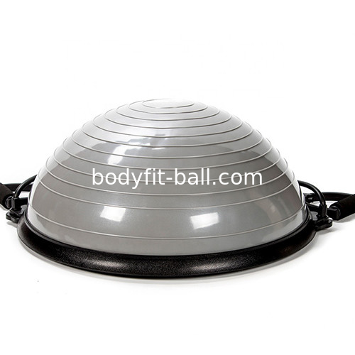 Anti Skid Grey Gym Half Balance Ball For Yoga Workout Massage Balance Ball